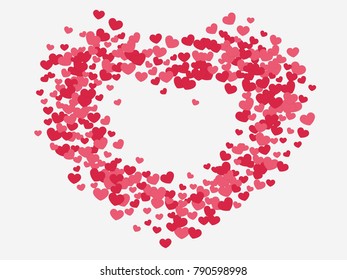 	
Heart shape abstract background. Valentines day banner. Vector illustration