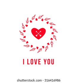 Heart shape  with arrows. vector logo design template. shape icon. Love creative concept. vector