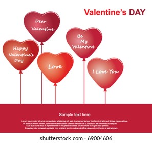 Heart Shape Balloons.