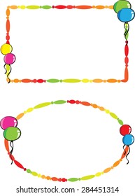 heart shape balloons with frame
