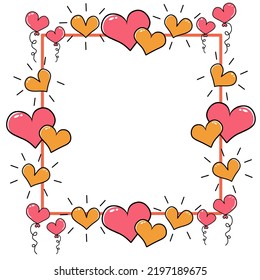 Heart shape banner. Heart shape sale promo poster flyer or web banner Heart shape vector background with heart shape vector illustration for Valentine's Day or others