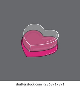 Heart Shape Blush Powder Illustration