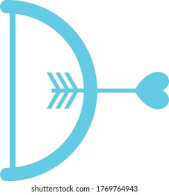A Heart Shape Bow and Arrow