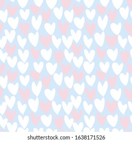 Heart shape Brush Strokes Seamless Pattern for valentine’s day, fashion prints, patterns and backgrounds
