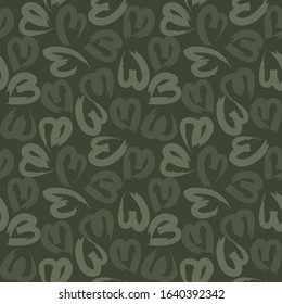 Heart shape Brush Strokes Seamless Pattern for valentine’s day, fashion prints, patterns and backgrounds