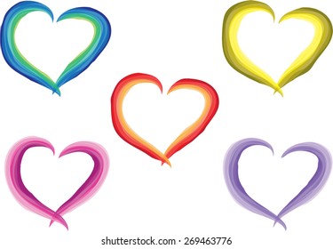 heart shape with butterfly card border