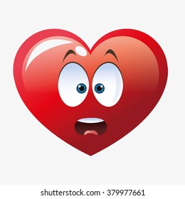 Heart shape cartoon 