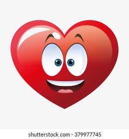 Heart shape cartoon 