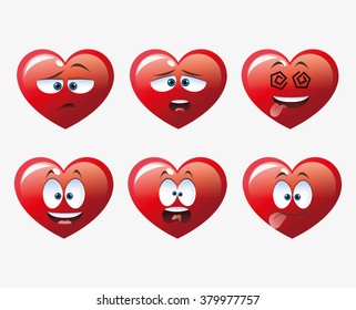 Heart shape cartoon 