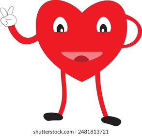 Heart shape cartoon vector love  day 