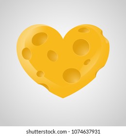 Heart shape Cheese Love