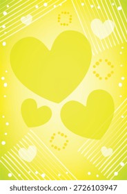 Ilustración de fondo degradado de decoración de forma de corazón