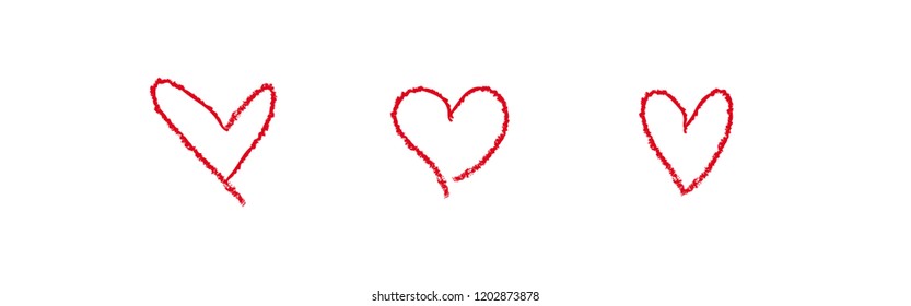 heart shape design, handmade vector illustration, love symbol