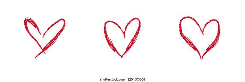 heart shape design, handmade vector illustration, love symbol