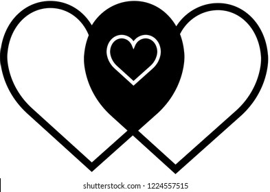 heart shape design for love symbols.