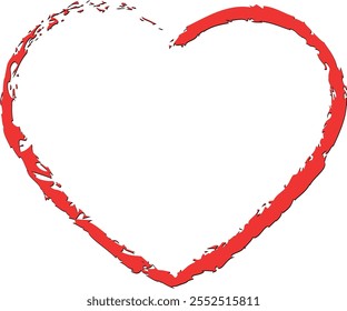 Heart shape design for love symbols, Set simple drawings heart symbols, valentines day related designs and frames, Red heart formed by Available in vector EPS format. editable vector file format.