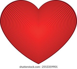 Heart shape design for love symbols, Set simple drawings heart symbols, valentines day related designs and frames, Red heart formed by Available in vector EPS format. editable vector file format.