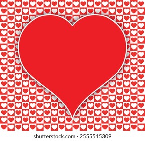 Heart shape design for love symbols, Set simple drawings heart symbols, valentines day related designs and frames, Red heart formed by Available in vector EPS format. editable vector file format.