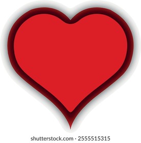 Heart shape design for love symbols, Set simple drawings heart symbols, valentines day related designs and frames, Red heart formed by Available in vector EPS format. editable vector file format.