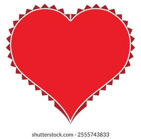 Heart shape design for love symbols, Set simple drawings heart symbols, valentines day related designs and frames, Red heart formed by Available in vector EPS format. editable vector file format.