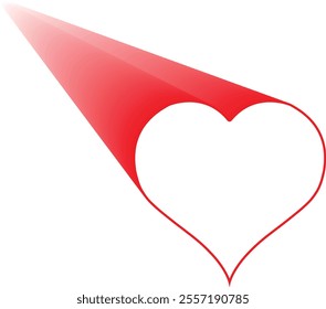 Heart shape design for love symbols, Set simple drawings heart symbols, valentines day related designs and frames, Red heart formed by Available in vector EPS format. editable vector file format.