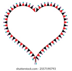 Heart shape design for love symbols, Set simple drawings heart symbols, valentines day related designs and frames, Red heart formed by Available in vector EPS format. editable vector file format.