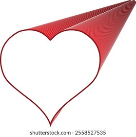 Heart shape design for love symbols, Set simple drawings heart symbols, valentines day related designs and frames, Red heart formed by Available in vector EPS format. editable vector file format.