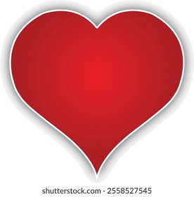 Heart shape design for love symbols, Set simple drawings heart symbols, valentines day related designs and frames, Red heart formed by Available in vector EPS format. editable vector file format.