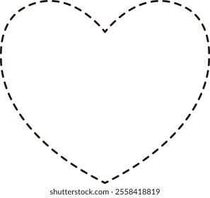 Heart shape dotted icon vector.
frame design.
For celebrating Valentine's Day, wedding or birthday.
Transparent background.