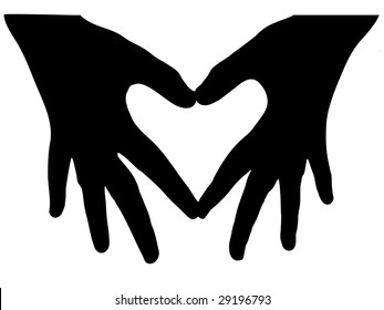 heart shape from fingers