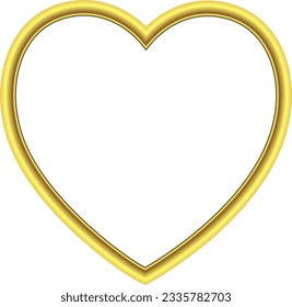 Heart Shape Gold picture frame luxury golden frame gold border Golden vector framework banner decoration decorative element template isolated background frame picture wedding frames anniversary 