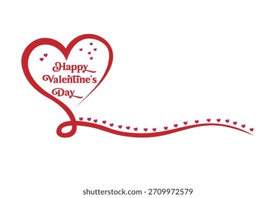 Elemento gráfico en forma de corazón para diseños románticos para diseños románticos