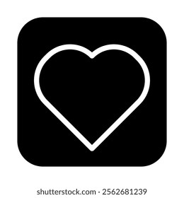 Heart shape icon. Concept of love, like, and favorite.