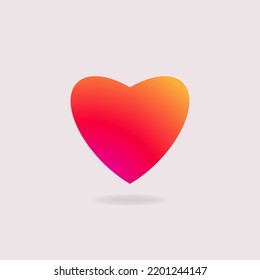 heart shape icon vector design