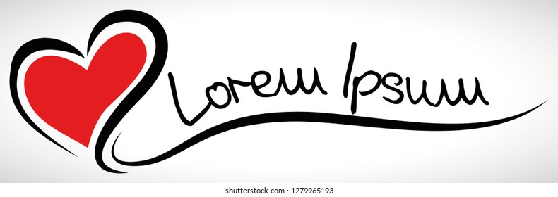 Heart Shape Illustration for creative use in graphic design