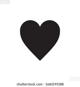 heart shape illustration vector graphic. basic shape perfect for preschool learning for children and good for mathematics and any purposes.