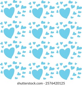 Heart shape images in a row