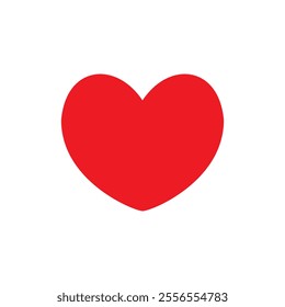 Heart shape Isolated on white background. Heart, Symbol of Love and Valentine's Day. 
Heart, love, romance or valentine's day red heart. Love Illustration Set with Solid and Outline Vector Hearts.
