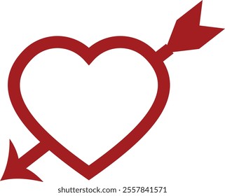 heart shape isolated on a white background 
