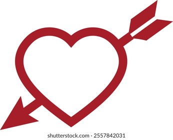 heart shape isolated on a white background 

