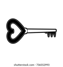 heart shape key valentines day related icon image 
