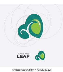 Heart shape, leaf shape, high quality vector