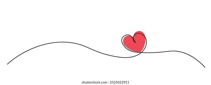Herzform Linie Kunstvektor, Liebe setzt Linie Kunst, Liebe Vektorgrafik, eine Linie Kunst mit Liebe Vektor