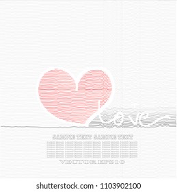 Heart shape in line background,abstract pattern line with Heart shape background.
