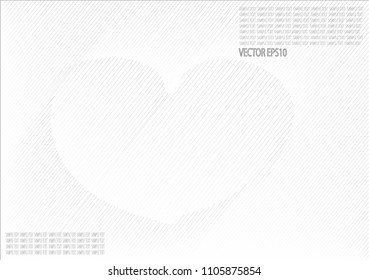 Heart shape in line background,abstract pattern line with Heart shape background.