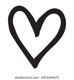 heart shape line vector illustration. isolated on white background