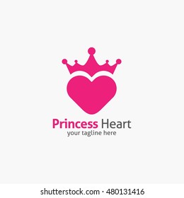 Heart Shape Logo design vector template. Corporate branding identity. Flat design