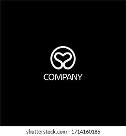Heart Shape Logo with S letter