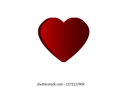 Heart shape for love icon, vector design, Valentines Day - Vector