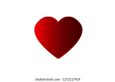 Heart shape for love icon, vector design, Valentines Day - Vector